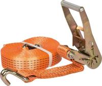 Ремень стяжной BARA — RUS 2,5/5,0 т 5,0 м 50 мм (механизм 
с алюминиевой ручкой)