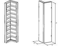 Щит угловой внутренний 0,25х0,3х1,5м профиль 2,5 мм