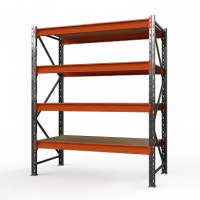 Стеллаж металлический Оптима, 3000x1530x785 мм. Полки: 4 шт. фанера