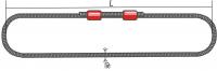 Строп канатный кольцевой СКК 8,0 (УСК2) опрессовка Длина 4м D каната 21