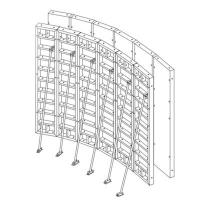 Опалубка криволинейных стен