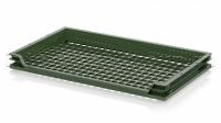 Ящик (лоток) для хлеба, овощей и фруктов трехбортный зеленый