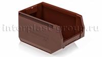 Складской лоток/контейнер для зап. частей, крепежей, коричневый, 350x225x200 мм