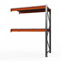 Секция приставная стеллажа металлического Оптима, 2000x2500x600 мм. Полки: 2 шт. метал.