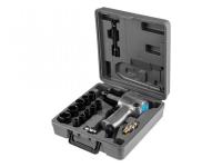 Пневмогайковерт 1/2" DGM DTW-7012 с лубрикатором и головками (580 Нм; Ударный мех-м: twin hammer; 7000 об/мин; Макс.резьба: М18; 220 л/мин;)