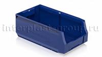 Складской лоток/контейнер для зап. частей, крепежей, синий, 400x225x150 мм