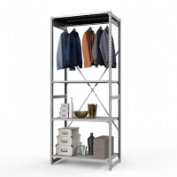 Стеллаж металлический ТСУ Универсал, 2500x1060x600 мм.Штанги: 1шт. Полки: метал. усил. перф. 4 шт.