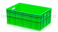 Ящик для молока, мяса, овощей и фруктов сплошной светло-зеленый