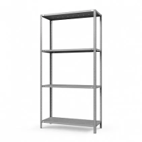 Стеллаж металлический ТС Лайт, 2000x1200x800 мм. Полки: 4 шт. метал. перф.
