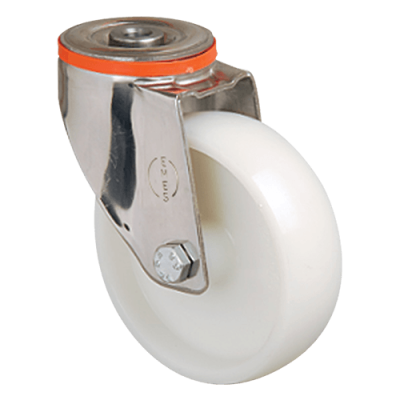 Нейлоновое колесо  EM04 ZKZ 125 (INOX)