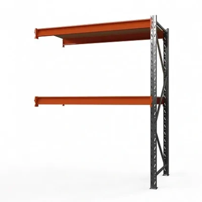 Секция приставная стеллажа металлического Оптима, 2000x2500x785 мм. Полки: 2 шт. фанера