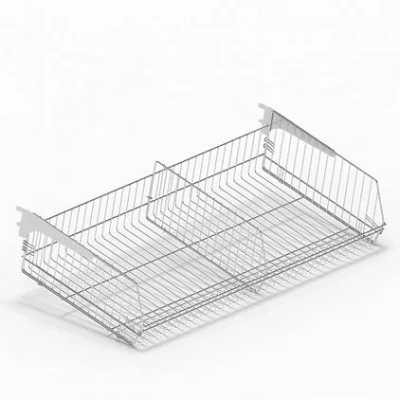 Корзина сетчатая навесная 1000x400 мм, хром
