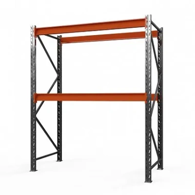 Стеллаж металлический Оптима, 2000x1530x785 мм. Полки: 2 шт. без настила