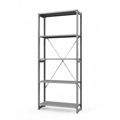 Стеллаж металлический ТСУ Универсал, 2500x1060x400 мм. Полки: метал. перф. усил. 5 шт.