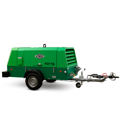 Компрессор передвижной ATMOS PDP95 - 12 бар (ходовая часть на салазках)