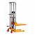 Ручной гидравлический штабелер SDDJS1500 (г/п 400 кг, 1.5 м, с вилами и площадкой) SMART