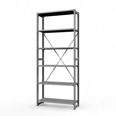 Стеллаж металлический ТСУ Универсал, 3000x760x300 мм. Полки: метал. перф. усил. 6 шт.