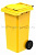 Мусорный контейнер 120 л желтый