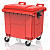 Контейнер для мусора 1100 л красный