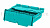 Вкладываемый контейнер KV 6417 с распашной крышкой бирюзовый