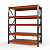 Стеллаж металлический Оптима, 2500x1530x785 мм. Полки: 5 шт. фанера