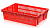 Ящик для овощей, фруктов и хлеба Евролоток красный