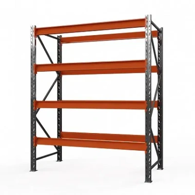 Стеллаж металлический Оптима, 2500x2500x785 мм. Полки: 4 шт. без настила