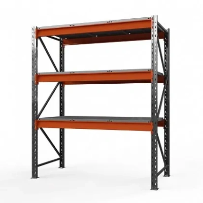 Стеллаж металлический Оптима, 2500x2500x785 мм. Полки: 3 шт. метал.