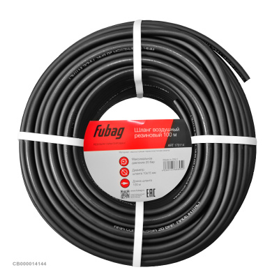 Рукав пневматический имп. (бухта 100 м, маслостойкая термопластичная резина, 20 бар), FUBAG